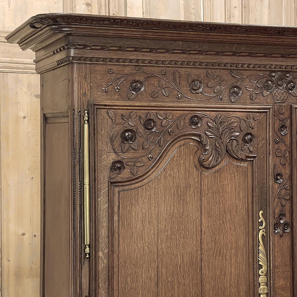 18th Century Country French Armoire from Normandie For Sale 2