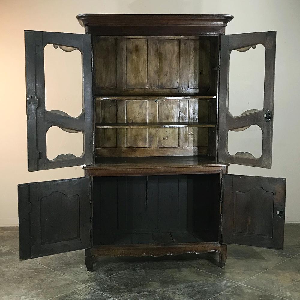 Late 18th Century 18th Century Country French Bookcase - Buffet a Deux Corps