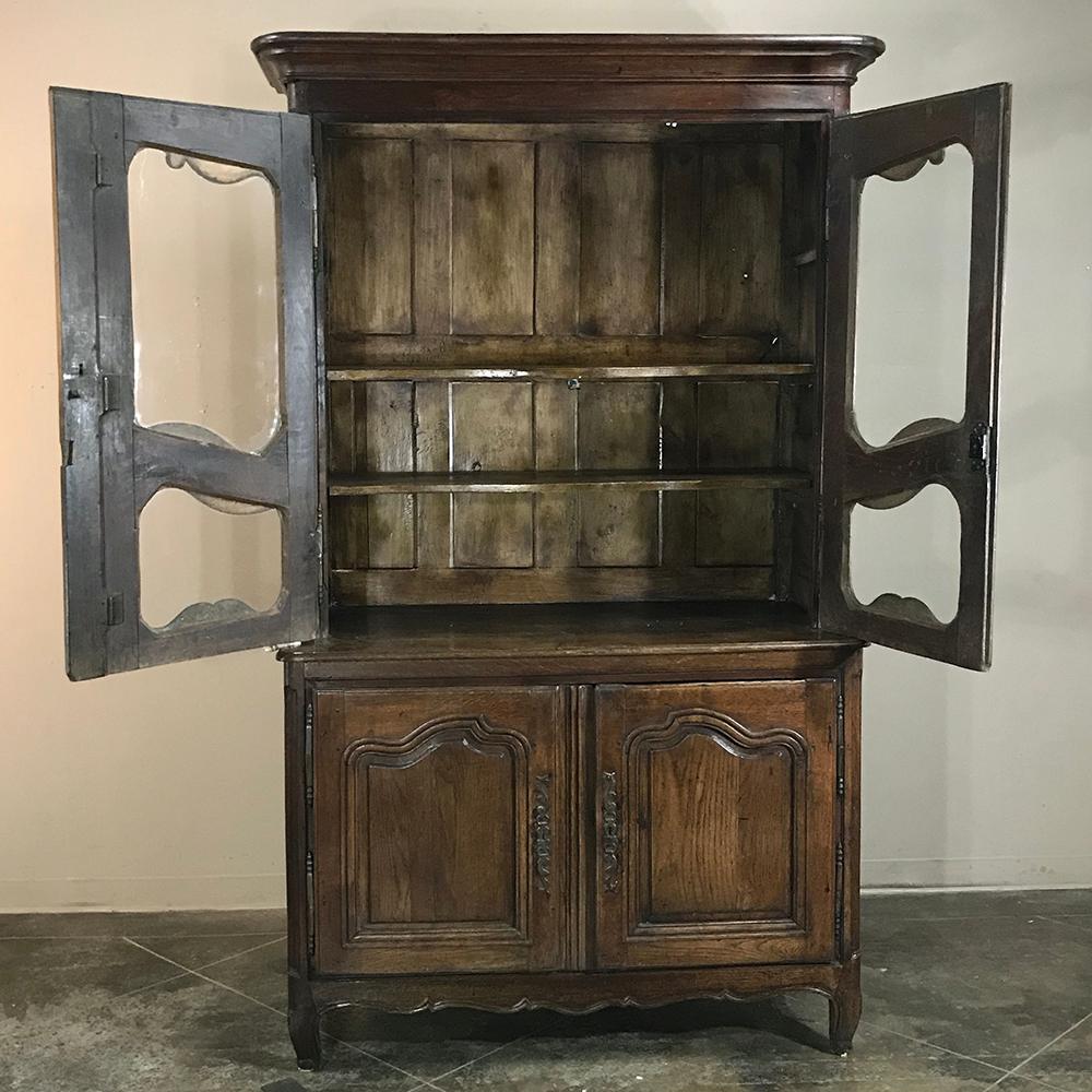 Steel 18th Century Country French Bookcase - Buffet a Deux Corps