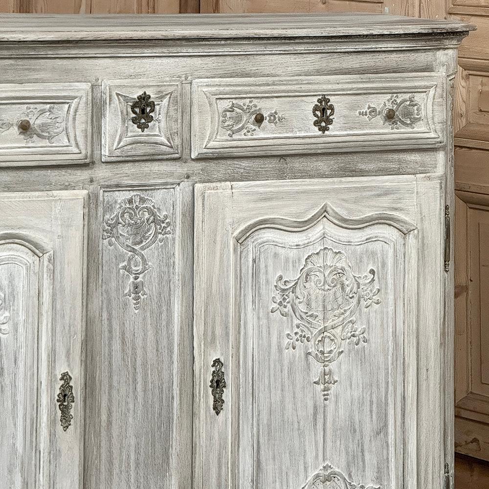 18th Century Country French Buffet ~ Cabinet in Stripped Oak in vendita 3