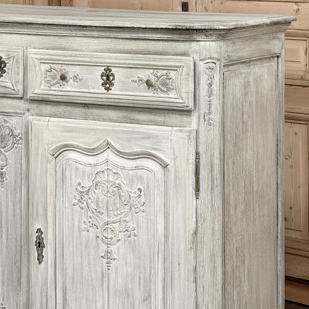 18th Century Country French Buffet ~ Cabinet in Stripped Oak in vendita 5