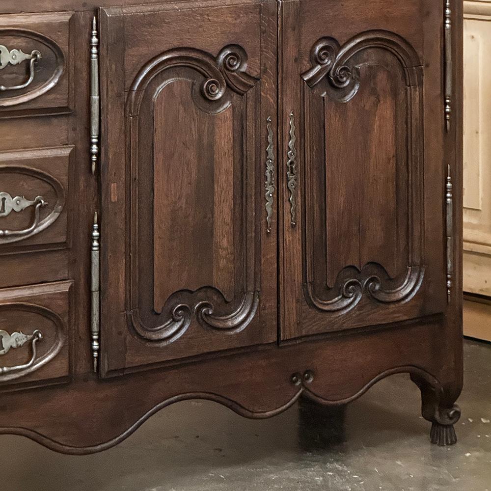 Acier Buffet de style campagnard français du 18ème siècle ~ Enfilade en vente