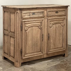 18th Century Country French Buffet in Stripped Oak