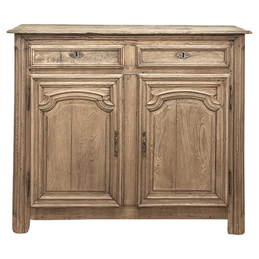 Buffet de campagne français du XVIIIe siècle en Oak Oak décapé