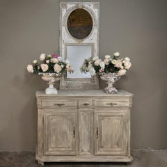 18th Century Country French Ceruse Whitewashed Buffet from Namur