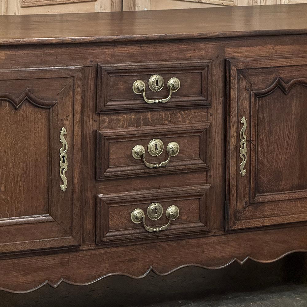 Laiton Crédence ~ Buffet bas du XVIIIe siècle, de style campagnard français en vente