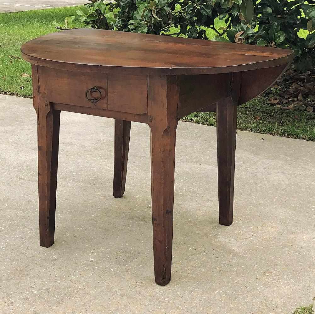18th Century Country French Drop Leaf Game Table ~ Console For Sale 5