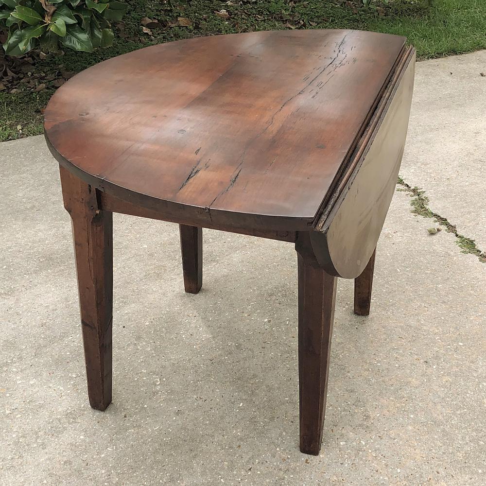 18th Century Country French Drop Leaf Game Table ~ Console For Sale 3