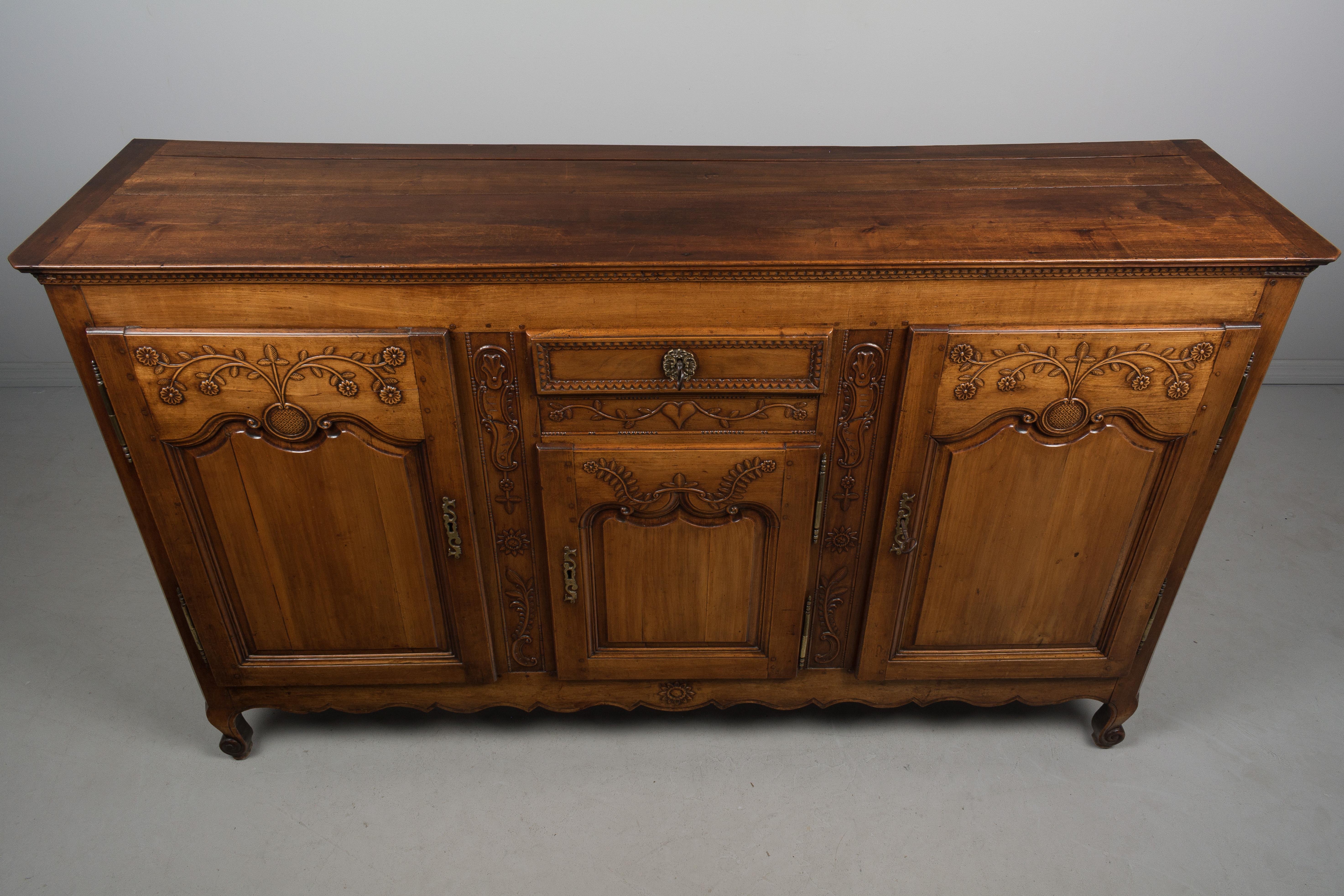 Cherry 18th Century Country French Enfilade or Sideboard
