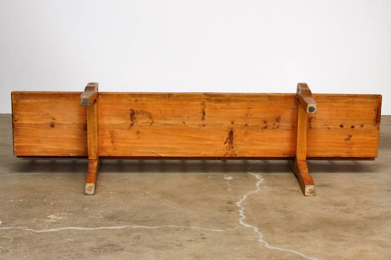 18th Century Country French Farmhouse Pine Bench 2