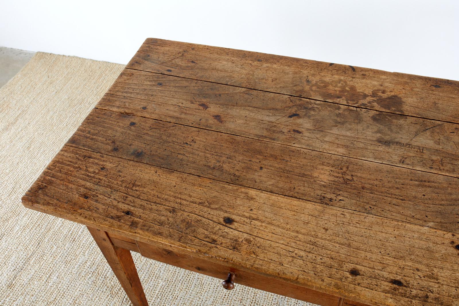 Hand-Crafted 18th Century Country French Farmhouse Work Table or Desk