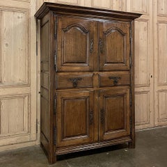 18th Century Country French Four Door Wardrobe