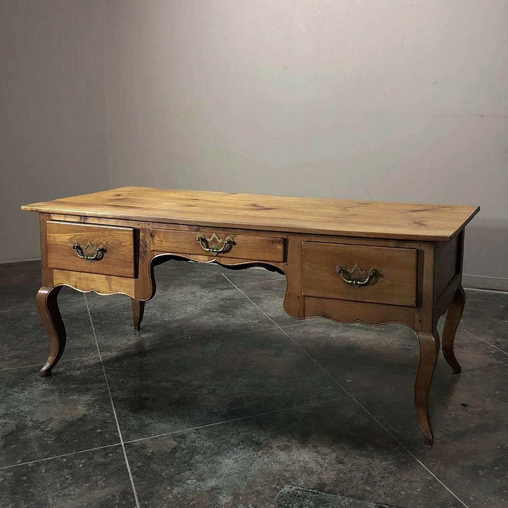 French Provincial 18th Century Country French Fruitwood Desk