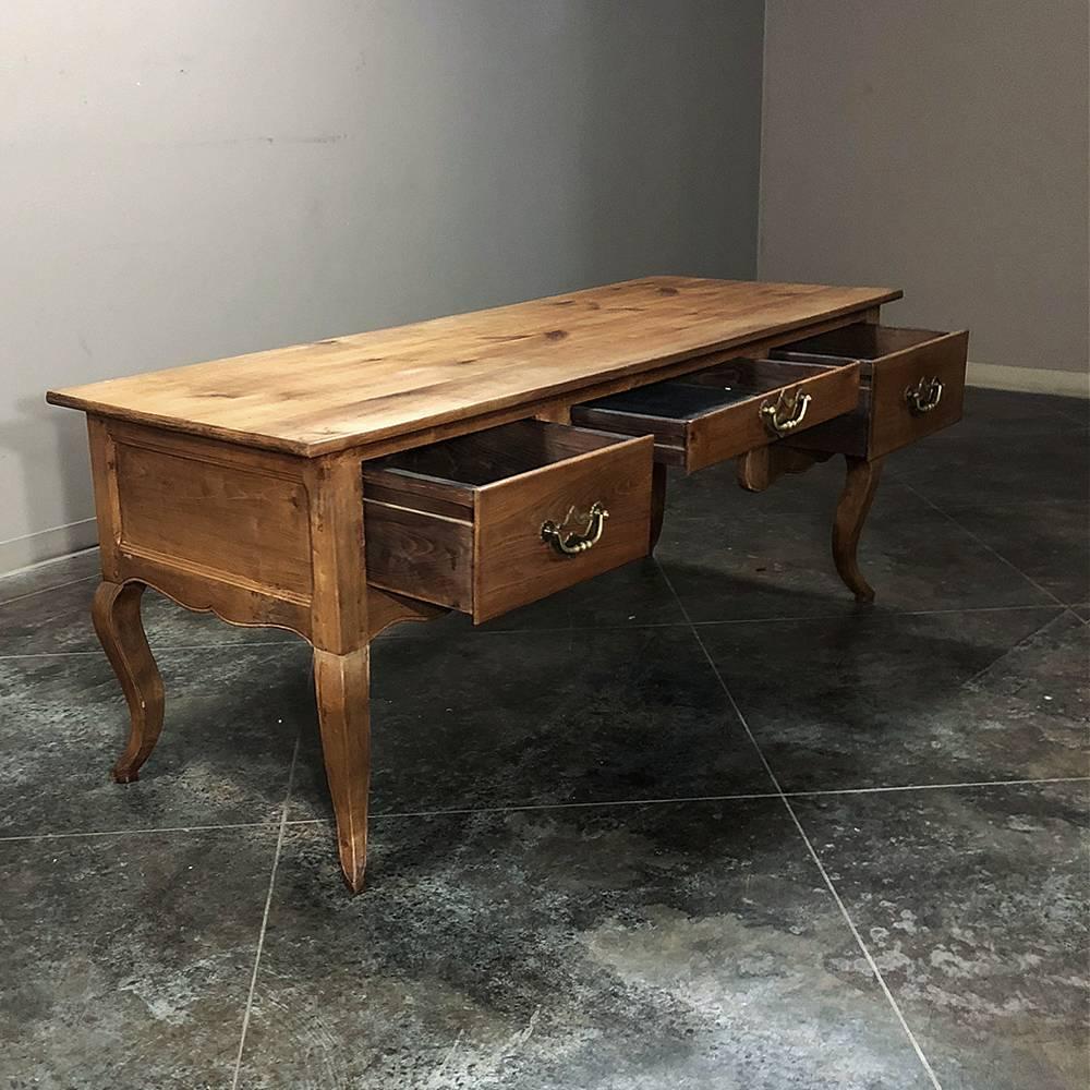 Hand-Crafted 18th Century Country French Fruitwood Desk