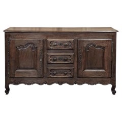 18th Century Country French Hand-Carved Buffet ~ Credenza with Original Hardware