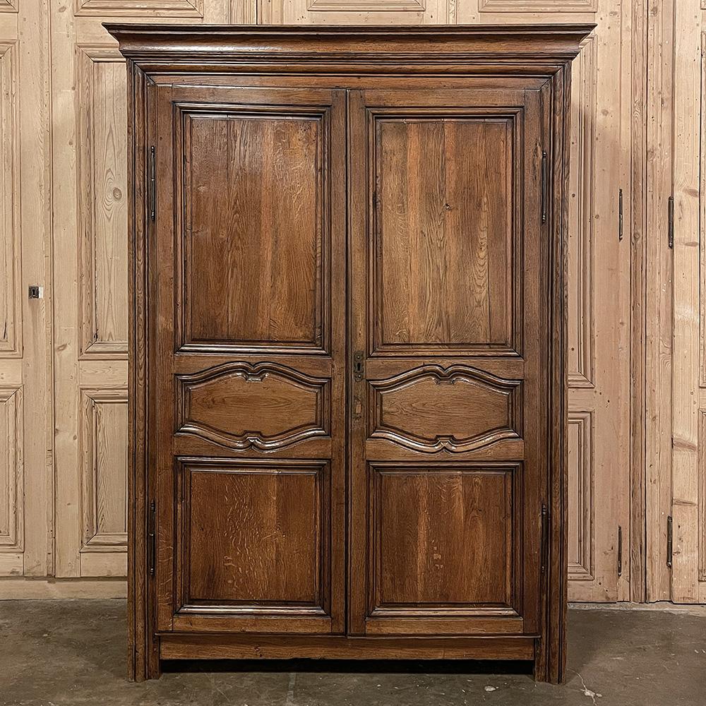 Hand-Crafted 18th Century Country French Louis XIV Armoire