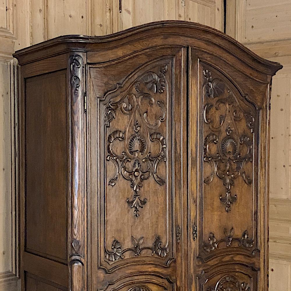 18th Century Country French Louis XV Armoire In Good Condition In Dallas, TX