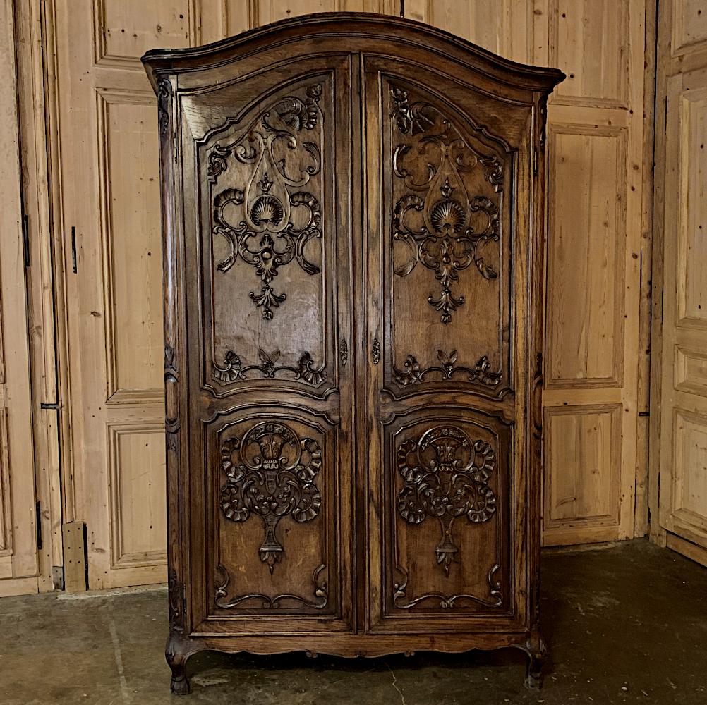 Walnut 18th Century Country French Louis XV Armoire