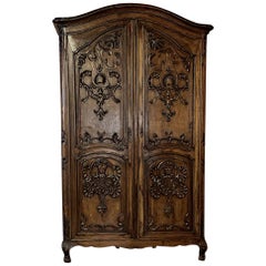 Used 18th Century Country French Louis XV Armoire