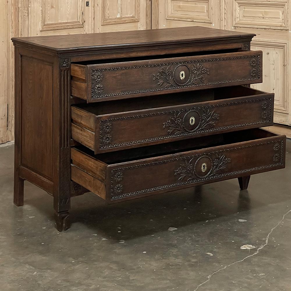 Late 18th Century 18th Century Country French Louis XVI Neoclassical Commode ~ Chest of Drawers For Sale