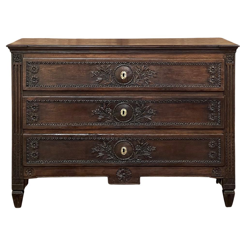 18th Century Country French Louis XVI Neoclassical Commode ~ Chest of Drawers For Sale