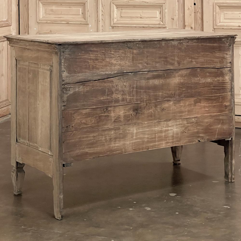 18th Century Country French Louis XVI Neoclassical Commode in Stripped Oak For Sale 12