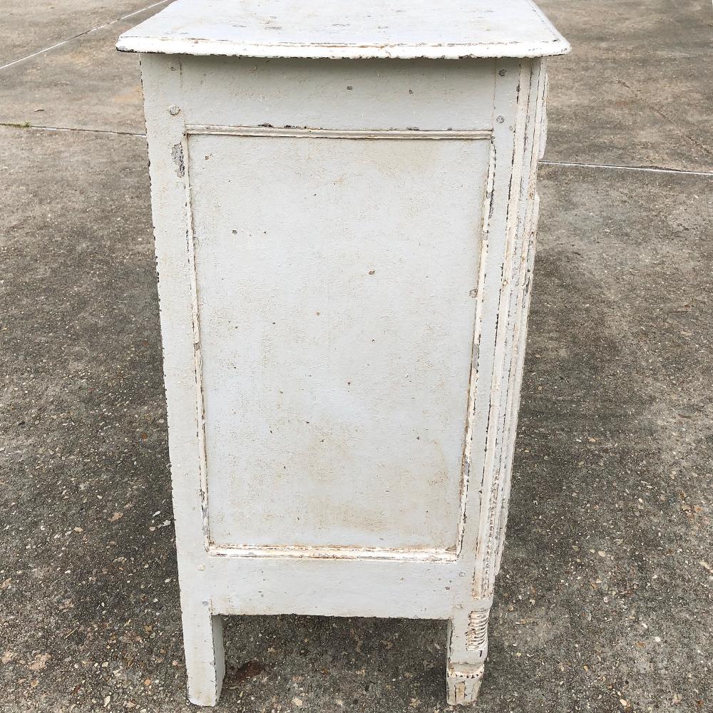 18th Century Country French Louis XVI Painted Buffet For Sale 5