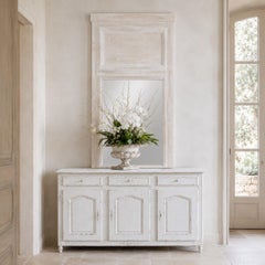 18th Century Country French Louis XVI Painted Buffet