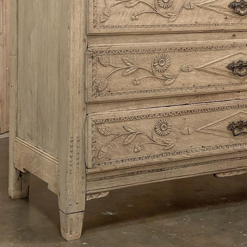 18th Century Country French Louis XVI Period Commode in Stripped Oak 5