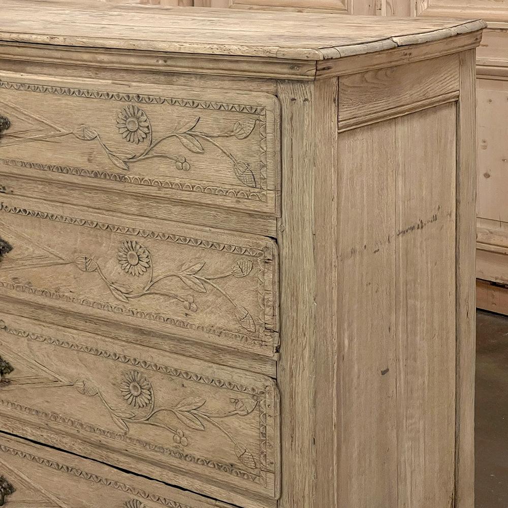 18th Century Country French Louis XVI Period Commode in Stripped Oak 8