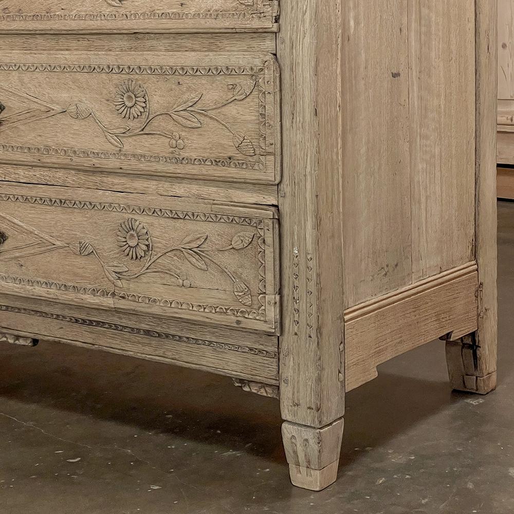 18th Century Country French Louis XVI Period Commode in Stripped Oak 9