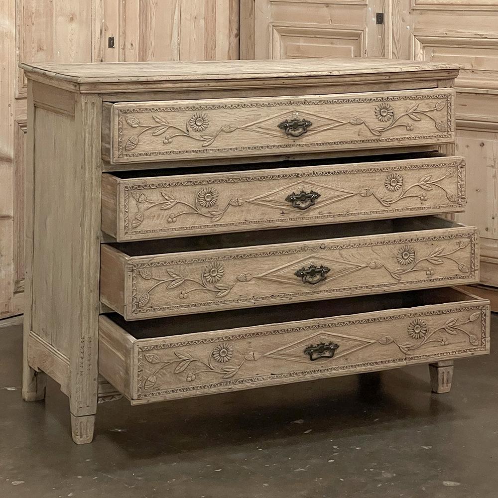 18th Century Country French Louis XVI Period Commode in Stripped Oak 3
