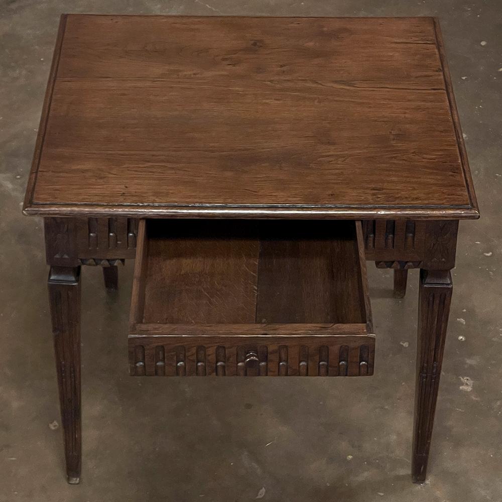 Late 18th Century 18th Century Country French Louis XVI Period End Table For Sale