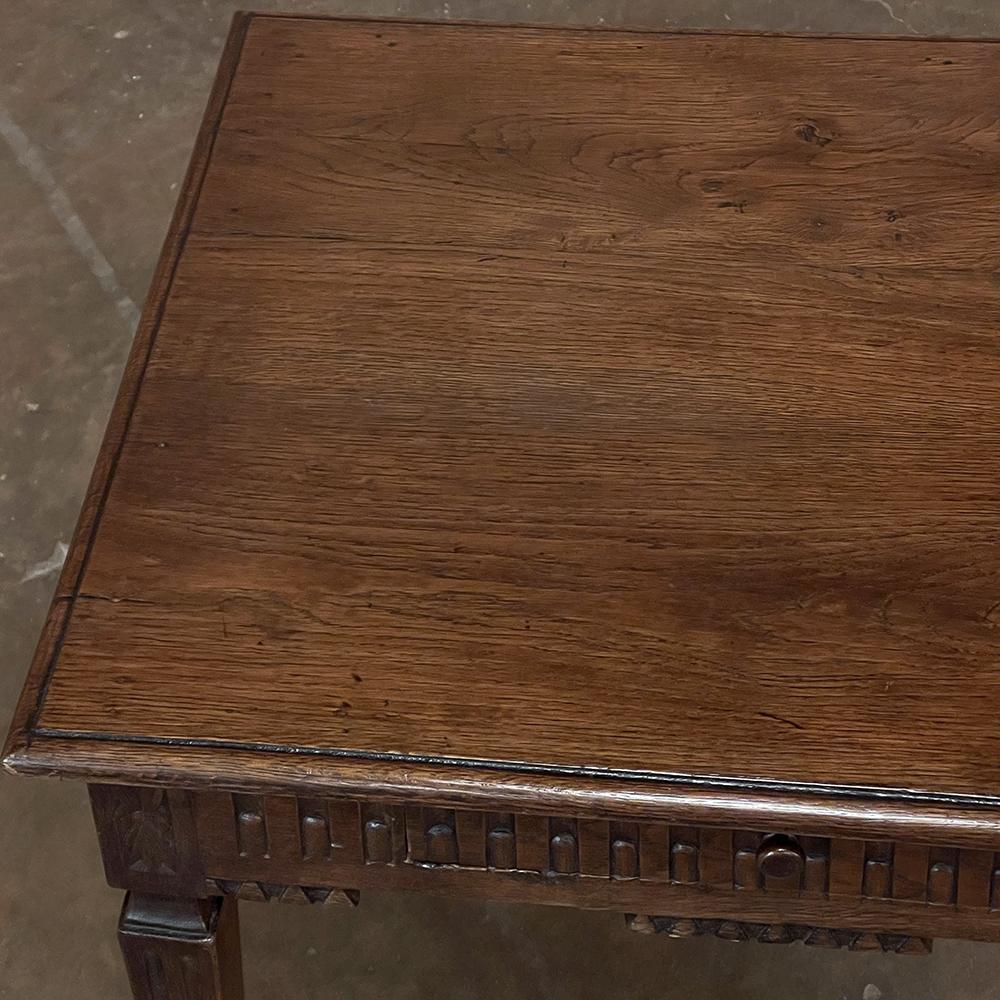 Oak 18th Century Country French Louis XVI Period End Table For Sale
