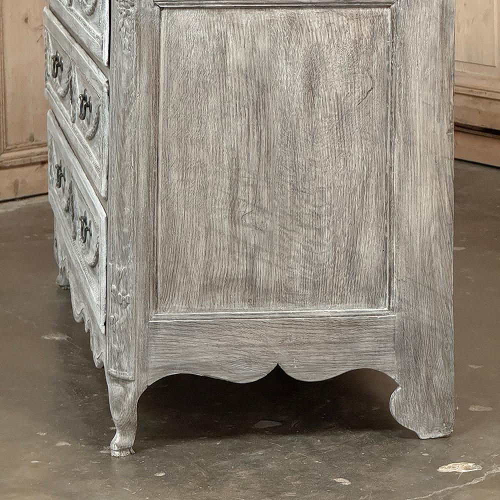 18th Century Country French Louis XVI Period Whitewashed Commode in vendita 5