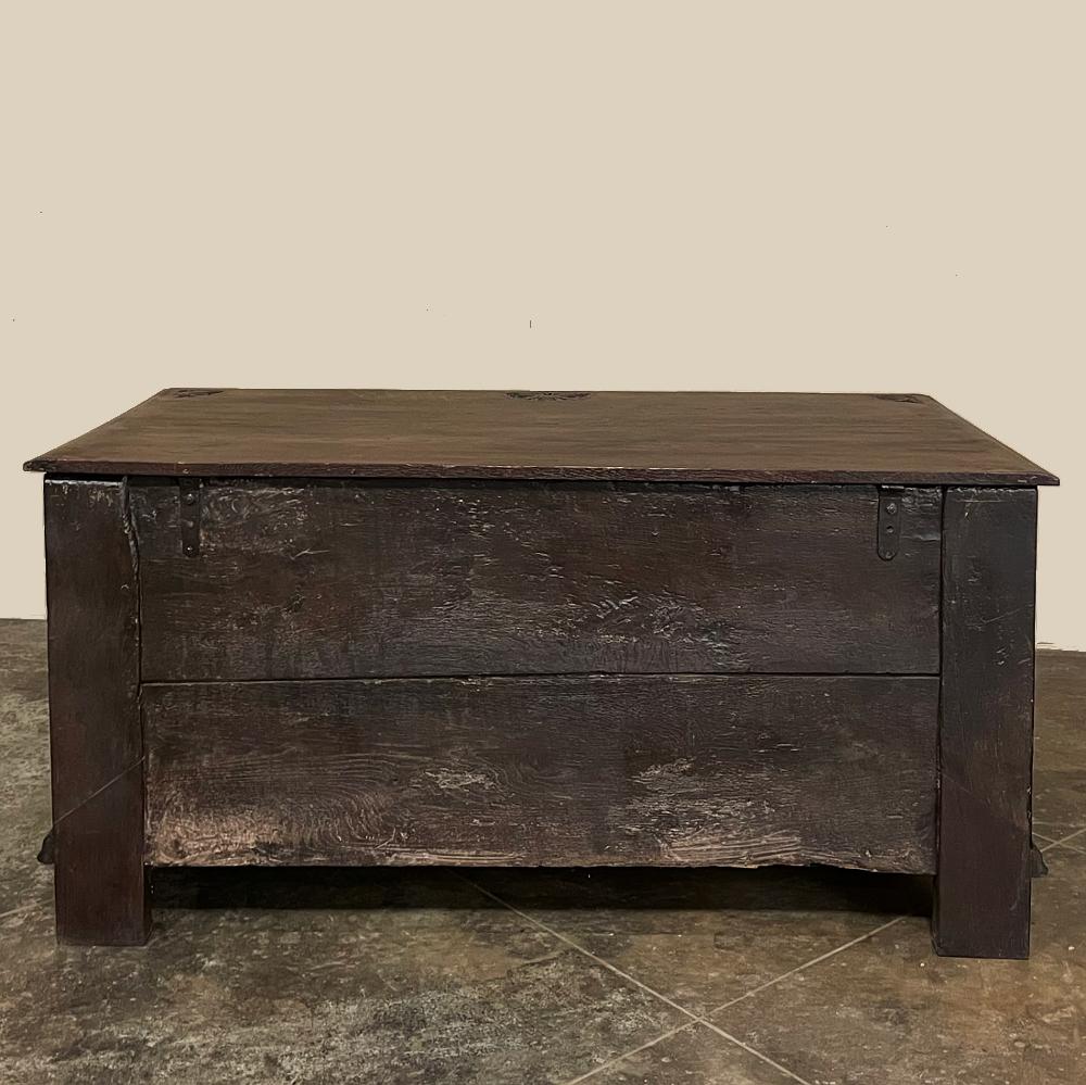 18th Century Country French Neoclassical Trunk ~ Blanket Chest For Sale 9