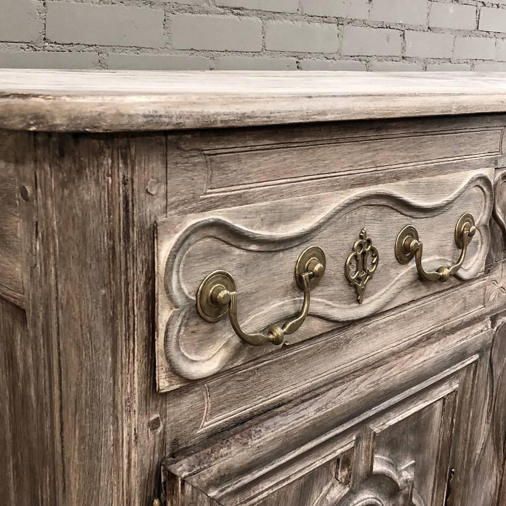 18th Century Country French Normandy Stripped Oak Buffet - Enfilade 4