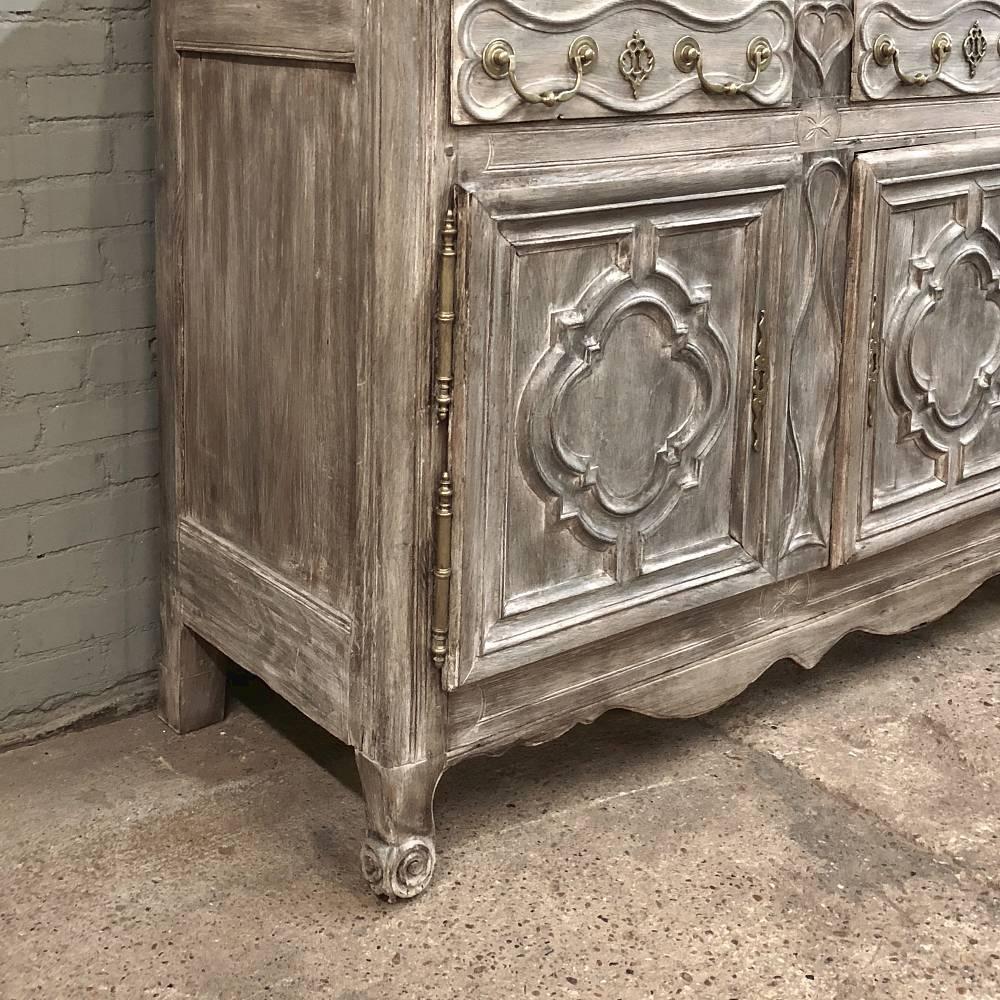 18th Century Country French Normandy Stripped Oak Buffet - Enfilade 5