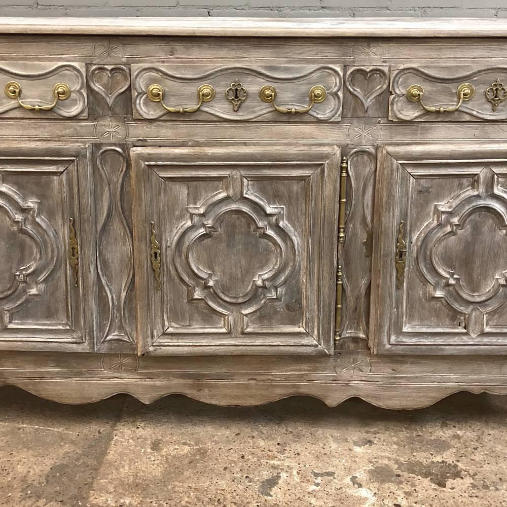 18th Century Country French Normandy Stripped Oak Buffet - Enfilade 7
