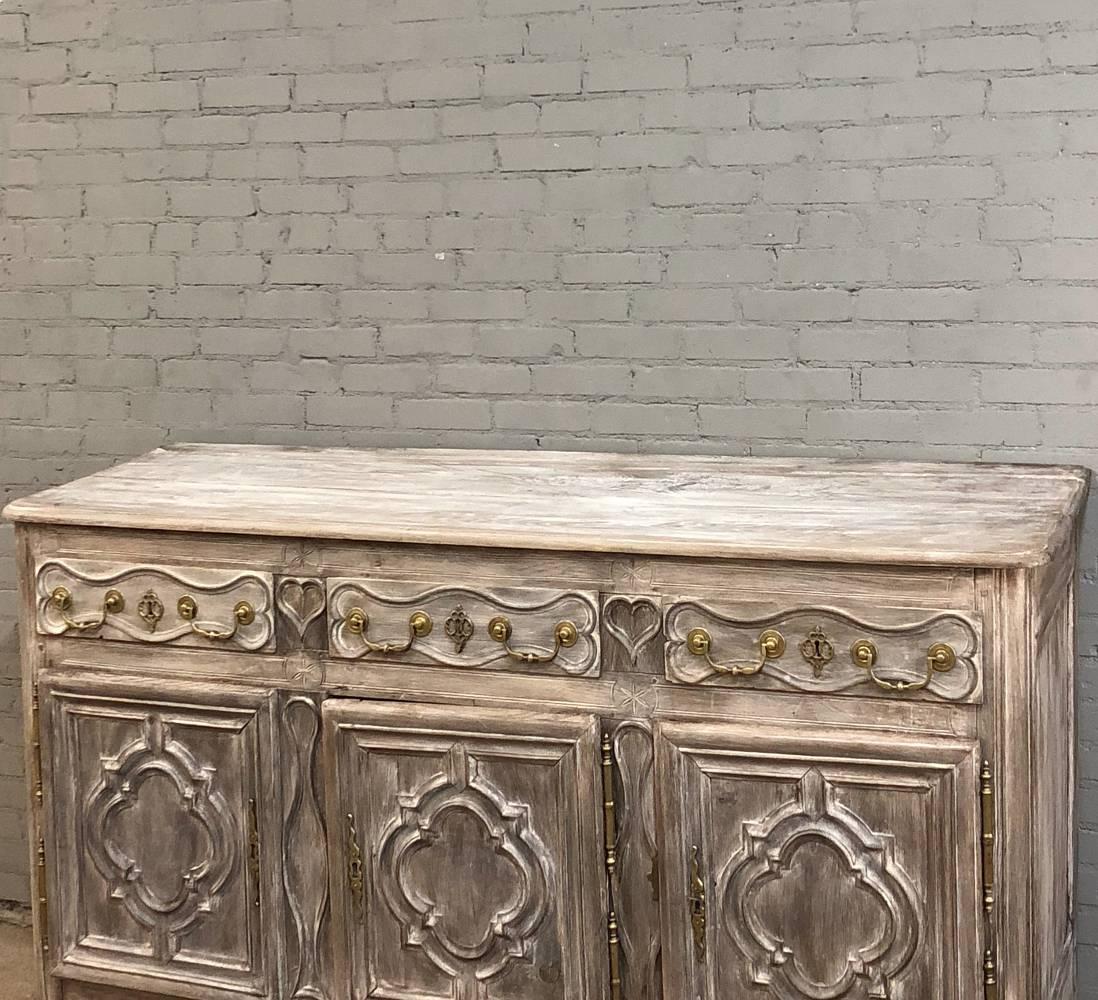 18th Century Country French Normandy Stripped Oak Buffet - Enfilade 8