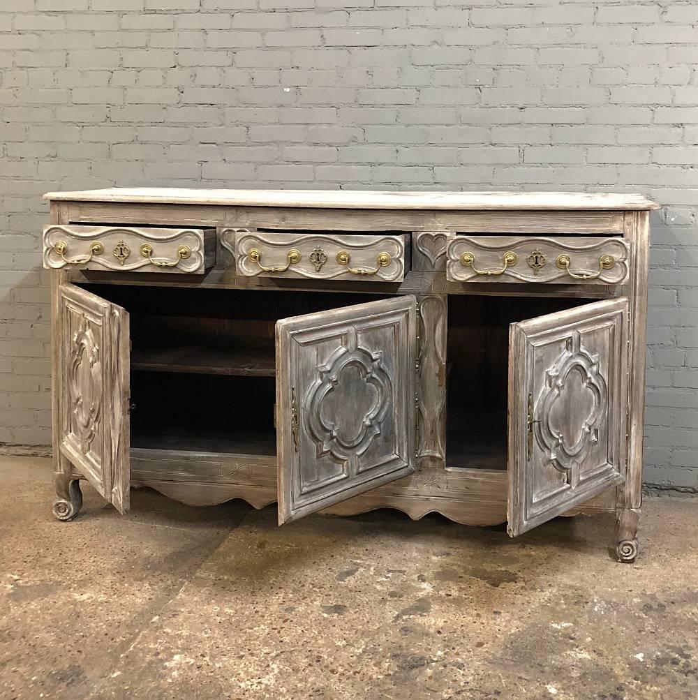 18th Century Country French Normandy Stripped Oak Buffet - Enfilade 11