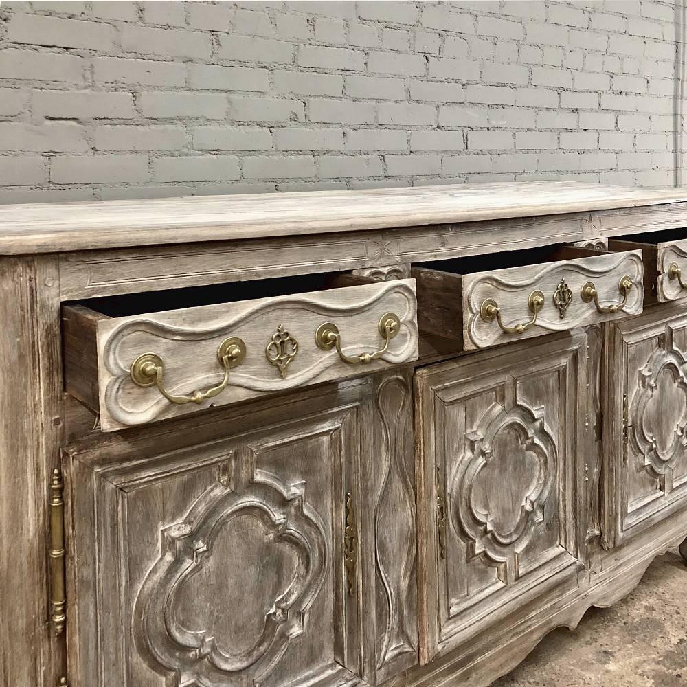 18th Century Country French Normandy Stripped Oak Buffet - Enfilade 13