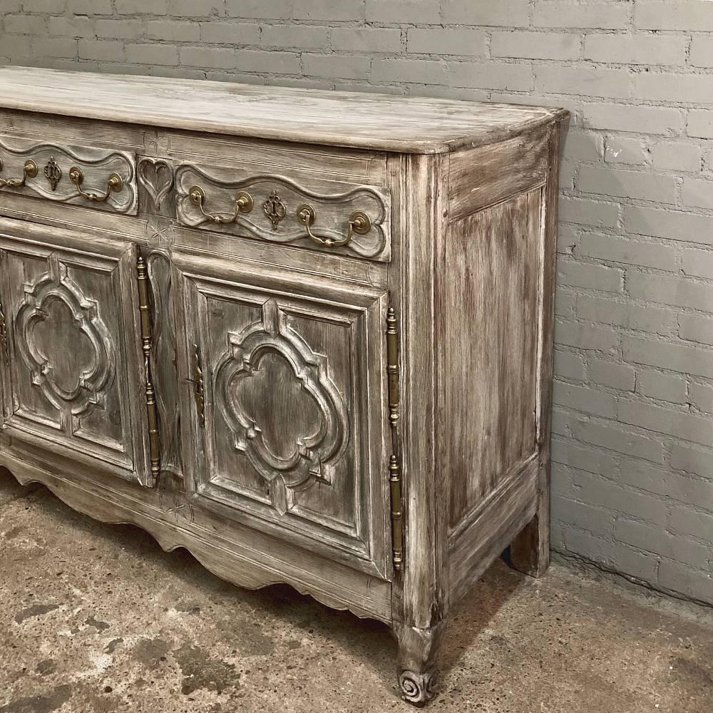 18th Century Country French Normandy Stripped Oak Buffet - Enfilade 1