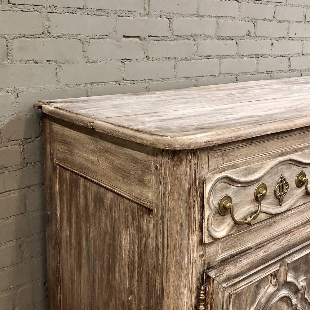 18th Century Country French Normandy Stripped Oak Buffet - Enfilade 2