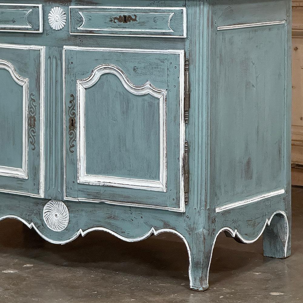 18th Century Country French Painted Bookcase ~ China Buffet en vente 4