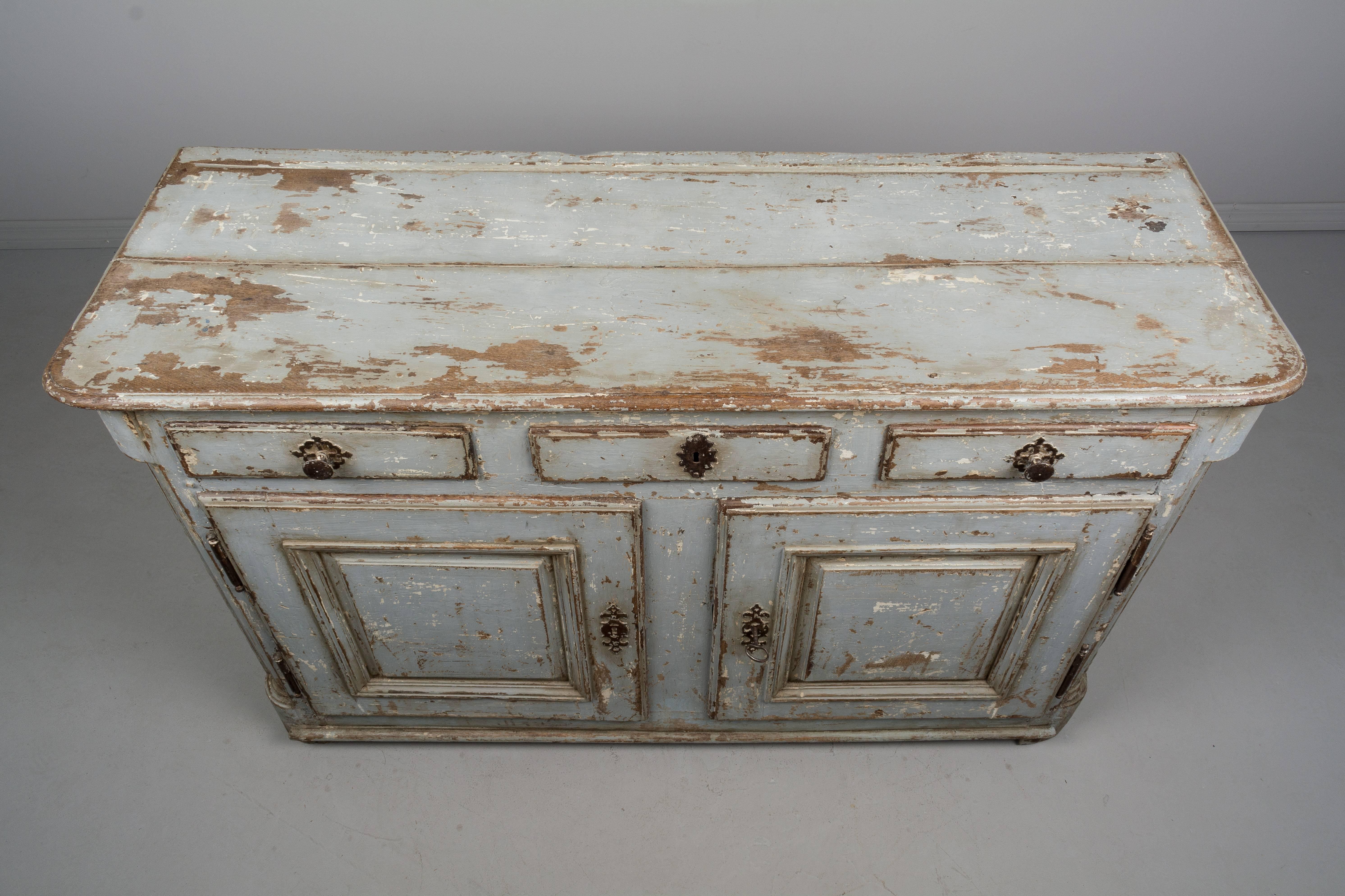 18th Century and Earlier 18th Century Country French Painted Buffet