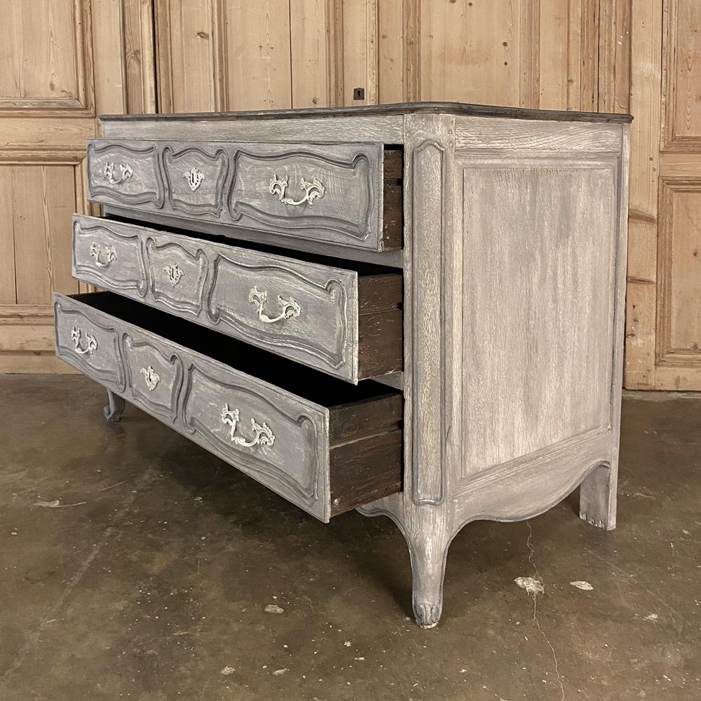 Bronze 18th Century Country French Painted Commode For Sale