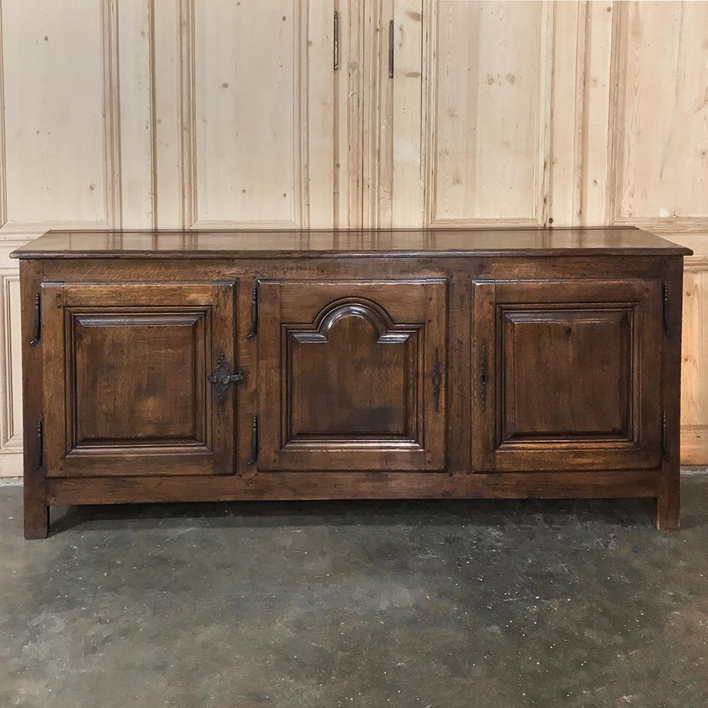 Hand-Crafted 18th Century Country French Provincial Low Buffet