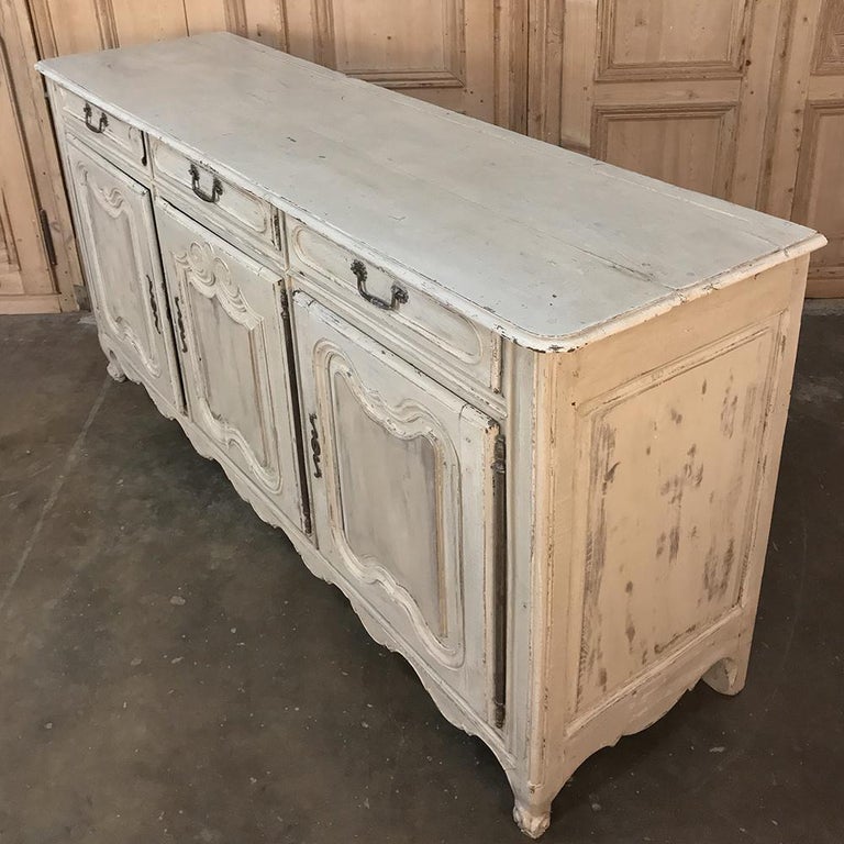 18th Century Country French Provincial Painted Buffet For Sale 7