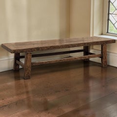18th Century Country French Rustic Oak Coffee Table